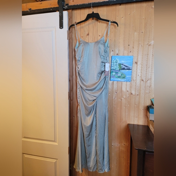 NWT Sage Bridesmaids Dress Stacees - Picture 4 of 5